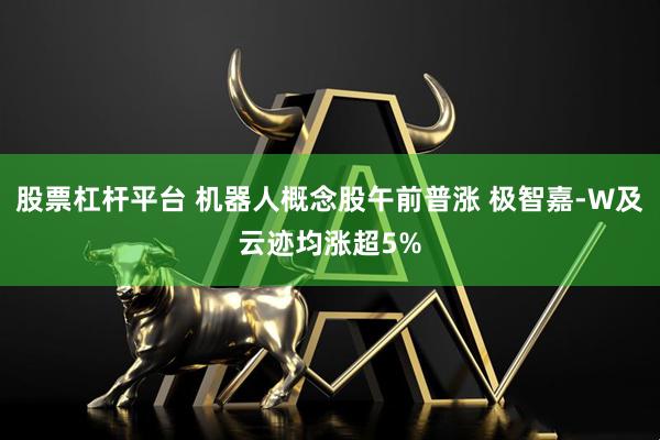 股票杠杆平台 机器人概念股午前普涨 极智嘉-W及云迹均涨超5%